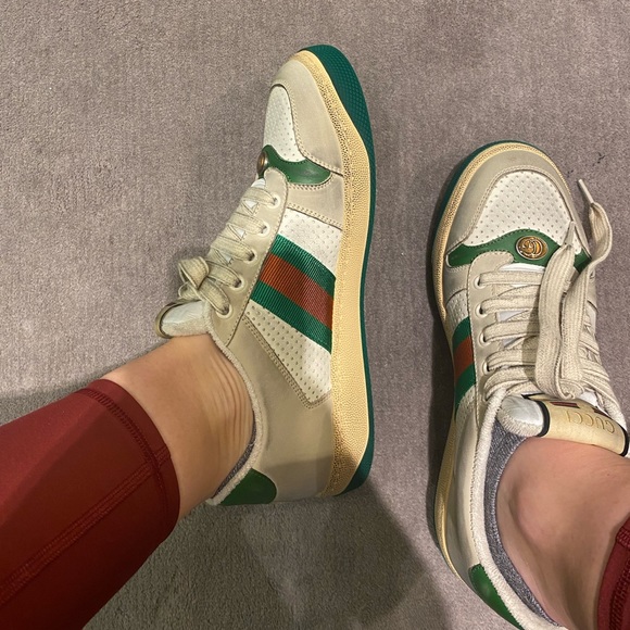 スニーカー GUCCI Plum Leather And Gg Fabric Gucci Re-Web Sneakers GUCCI Re-Web Sneakers Collection | Gucci®